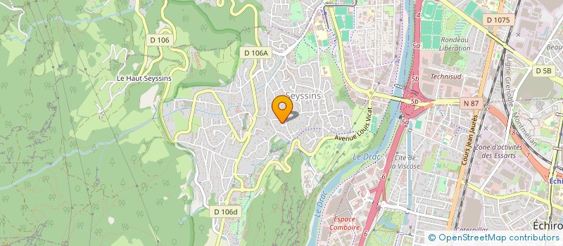 localisation de l'entreprise DNZ DEVELOPPEMENT SAS à SEYSSINS