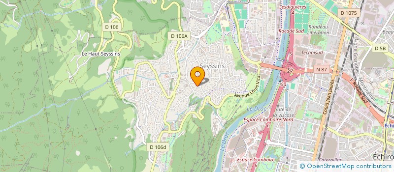 localisation de l'entreprise DNZ GESTION à SEYSSINS