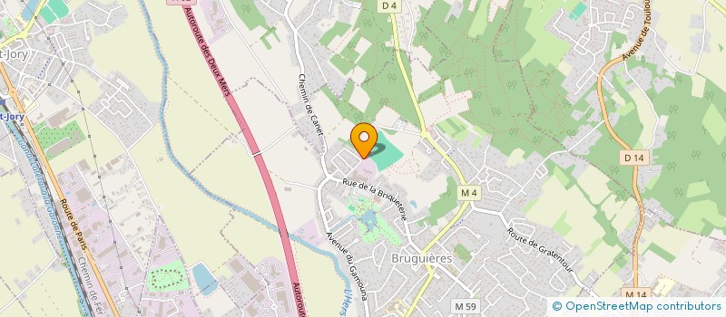 localisation de l'entreprise DO'OZ ESPACES VERTS à BRUGUIERES