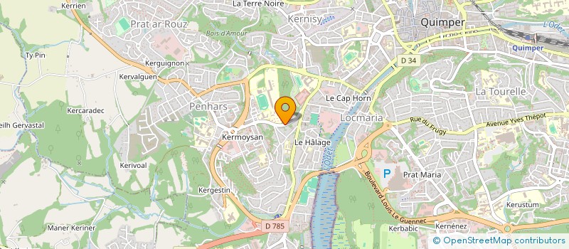 localisation de l'entreprise DO RE MI FA à QUIMPER