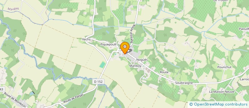 localisation de l'entreprise DOAT ALAIN MENUISERIE  LOUBEDAT