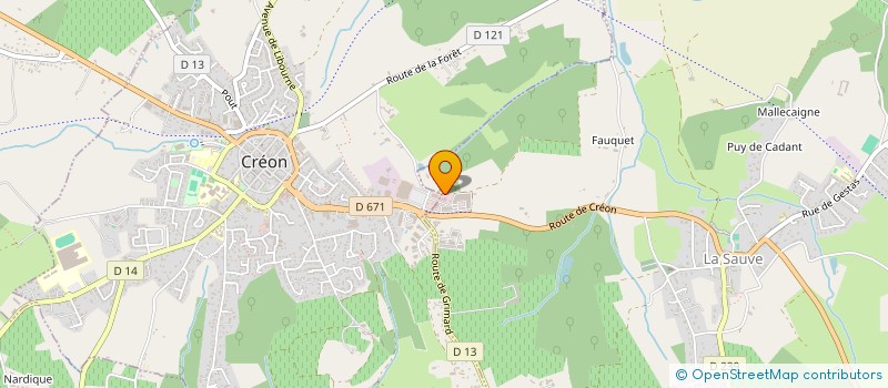 localisation de l'entreprise DOBA OBMM  LA SAUVE