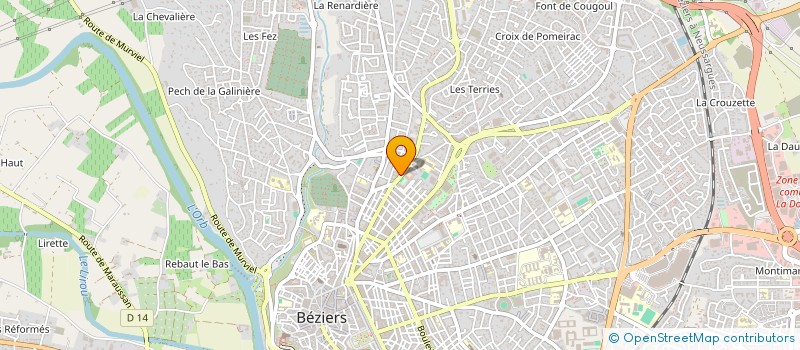 localisation de l'entreprise DOBI3  BEZIERS