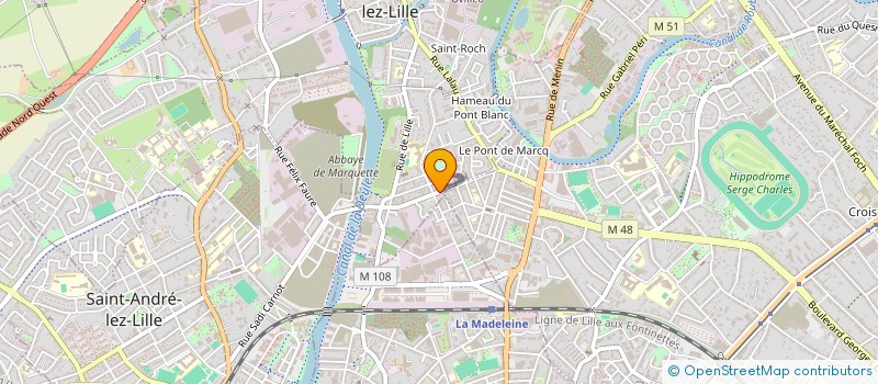 localisation de l'entreprise DOBRE  MARQUETTE-LEZ-LILLE