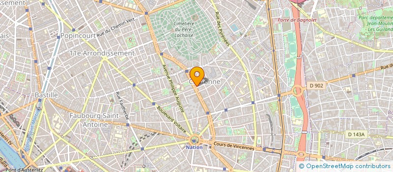 localisation de l'entreprise DOBRE BAT à PARIS