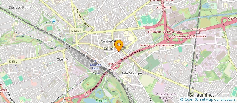 localisation de l'entreprise DOBRENCE  LENS