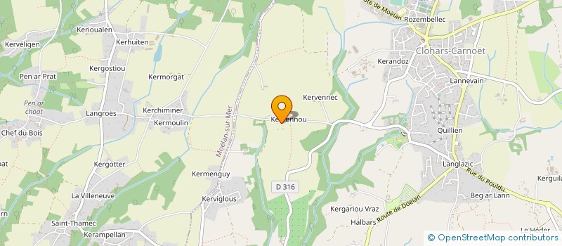 localisation de l'entreprise DOBRENEL  CLOHARS-CARNOET