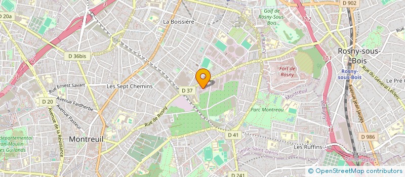 localisation de l'entreprise DOBRO à MONTREUIL