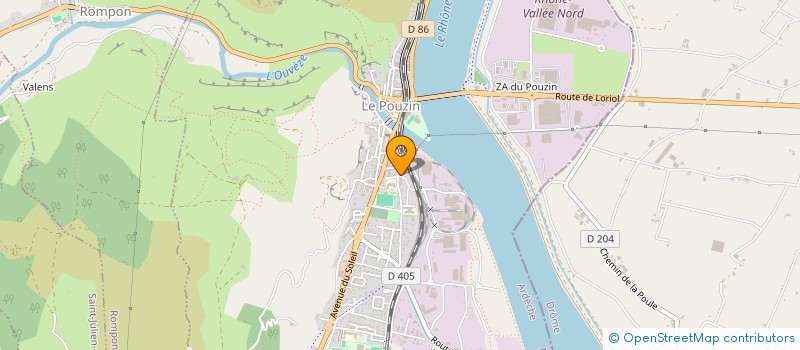 localisation de l'entreprise DOC  LE POUZIN