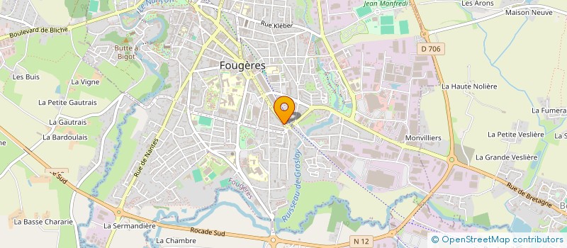 localisation de l'entreprise DOC BERTIN  FOUGERES