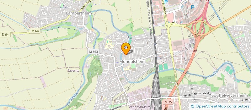 localisation de l'entreprise DOC'BIKE  MUNDOLSHEIM