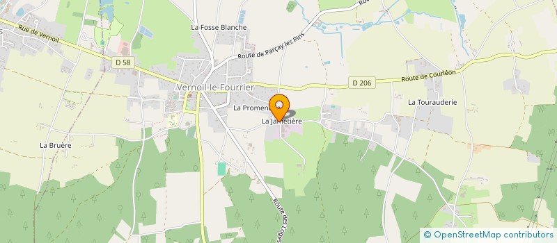 localisation de l'entreprise DOC EMBALLAGES VERNOIL à VERNOIL-LE-FOURRIER