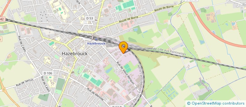 localisation de l'entreprise DOC LOGISTICS à HAZEBROUCK