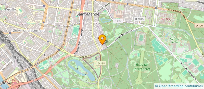 localisation de l'entreprise DOC'PERFOMANCES à SAINT-MANDE