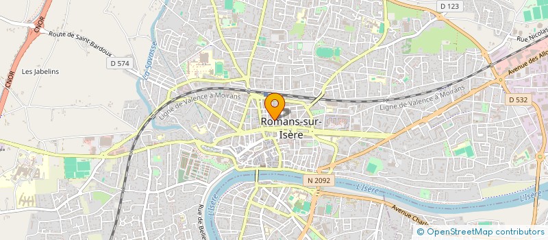 localisation de l'entreprise DOC RENAUD INSTITUTE à ROMANS-SUR-ISERE