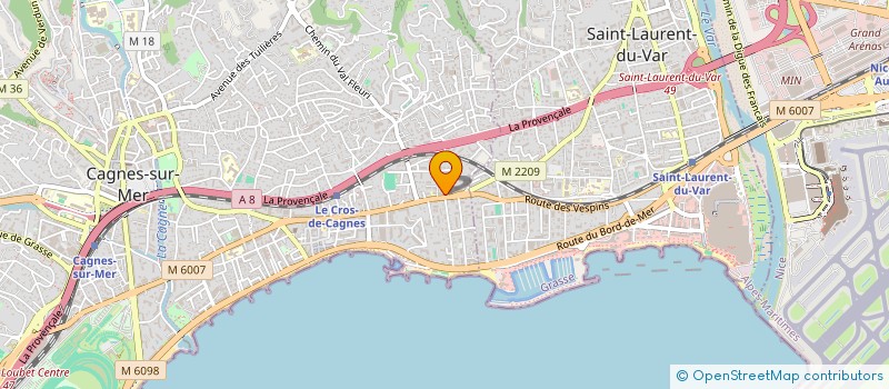 localisation de l'entreprise DOC SANTE à CAGNES-SUR-MER