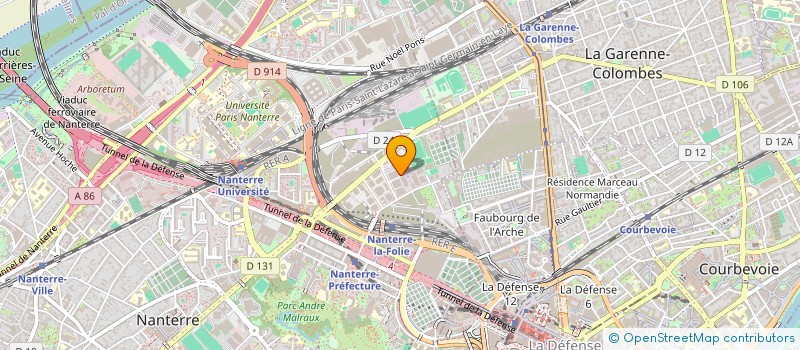 localisation de l'entreprise DOC'UP à NANTERRE