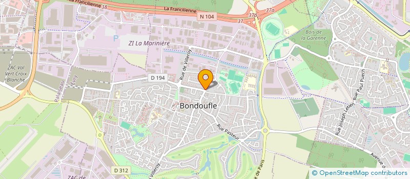 localisation de l'entreprise DOC2COM à BONDOUFLE