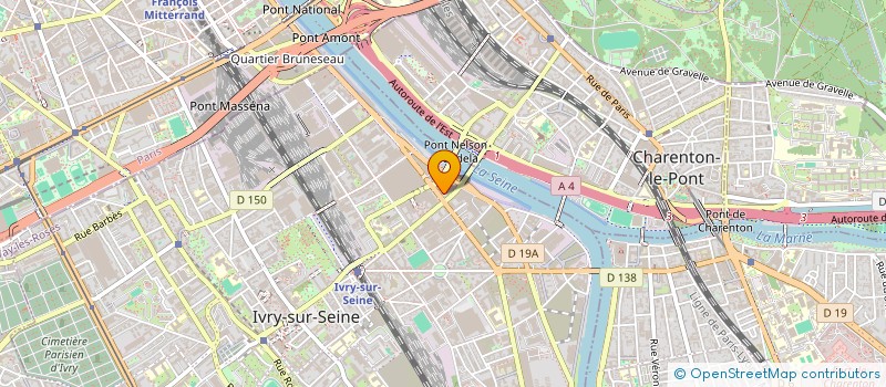 localisation de l'entreprise DOCAPOSTE DPS à IVRY-SUR-SEINE