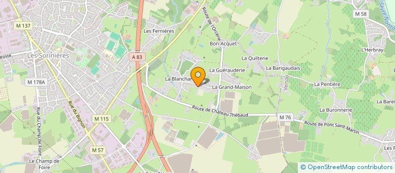 localisation de l'entreprise DOCARKY  LES SORINIERES