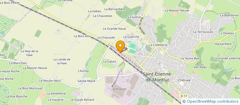 localisation de l'entreprise DOCEUL ELECTRICITE  SAINT-ETIENNE-DE-MONTLUC