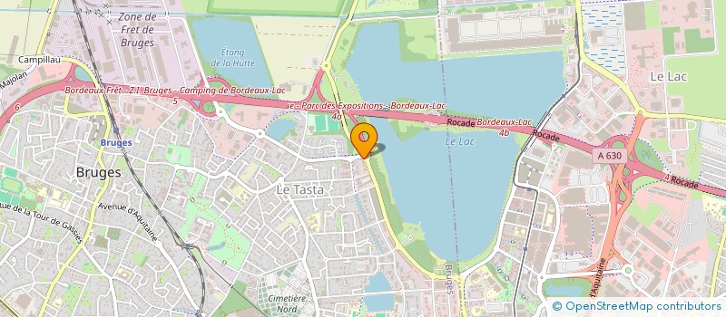 localisation de l'entreprise DOCK DU VIN SUD-EST  BRUGES