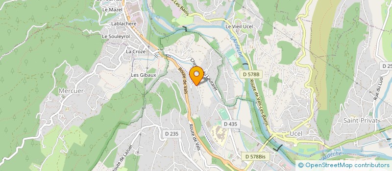 localisation de l'entreprise DOCK ET PADDOCK à AUBENAS