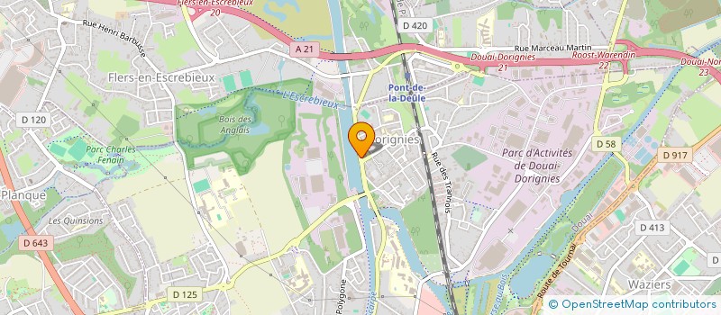 localisation de l'entreprise DOCK EXPRESS à DOUAI