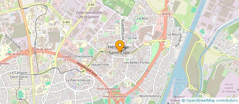 localisation de l'entreprise DOCK SANTE PARA SAINT CLAIR à HEROUVILLE-SAINT-CLAIR