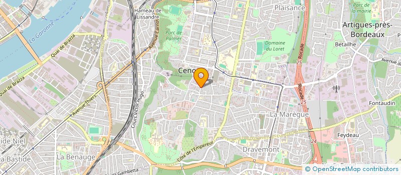 localisation de l'entreprise DOCKS AUTO SERVICES à CENON