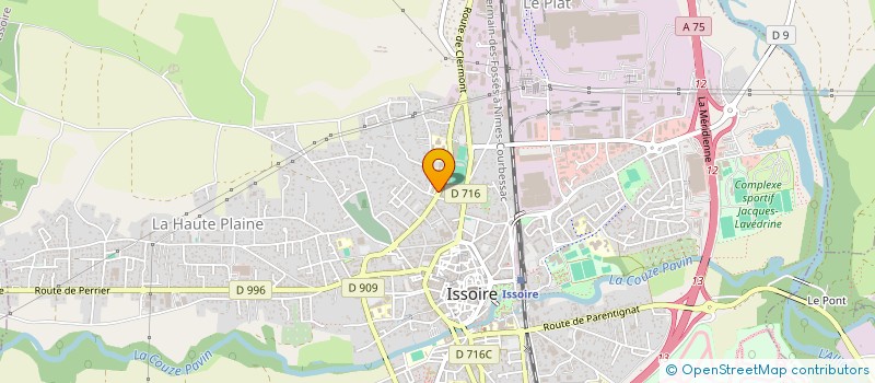 localisation de l'entreprise DOCKS DE LA LITERIE ISSOIRE à ISSOIRE