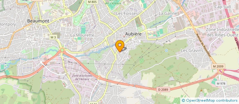 localisation de l'entreprise DOCKS FROMAGERS DU CENTRE  AUBIERE