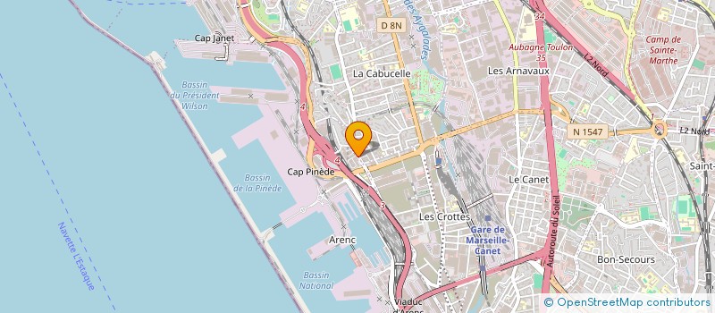 localisation de l'entreprise DOCKS-IMPORT-EXPORT à MARSEILLE
