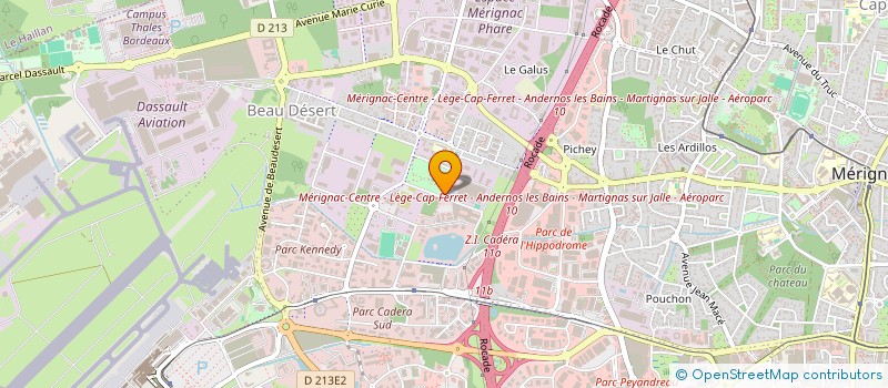 localisation de l'entreprise DOCONE à MERIGNAC