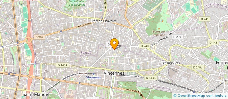localisation de l'entreprise DOCTALIGN à VINCENNES