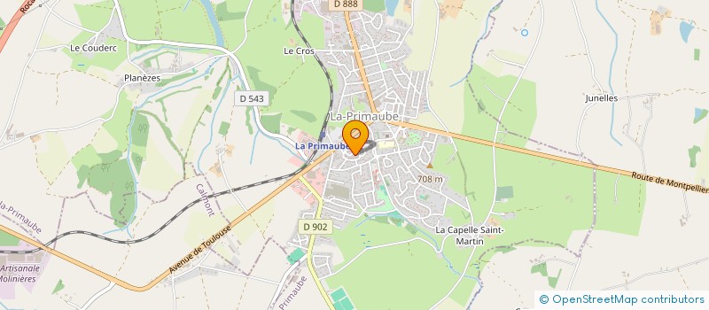 localisation de l'entreprise DOCTEUR ALEXANDRE HERAUD  LUC-LA-PRIMAUBE