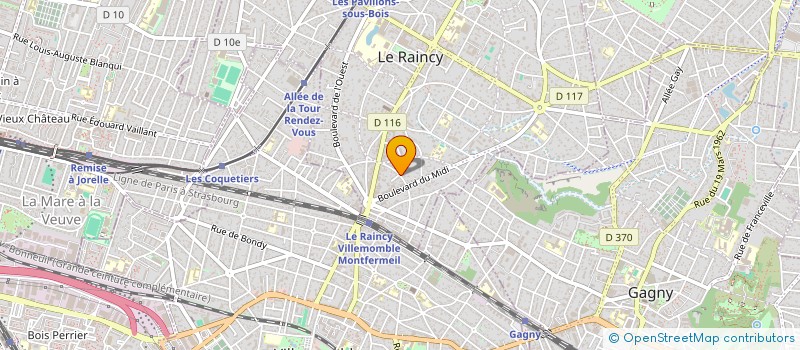 localisation de l'entreprise DOCTEUR ALIX VAUTERIN & DOCTEUR EMMANUEL BAYONNE à LE RAINCY