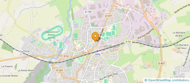 localisation de l'entreprise DOCTEUR ANGELE PAUGAM  VIRE-NORMANDIE