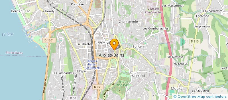 localisation de l'entreprise DOCTEUR AUDRIC BUGNARD  AIX-LES-BAINS