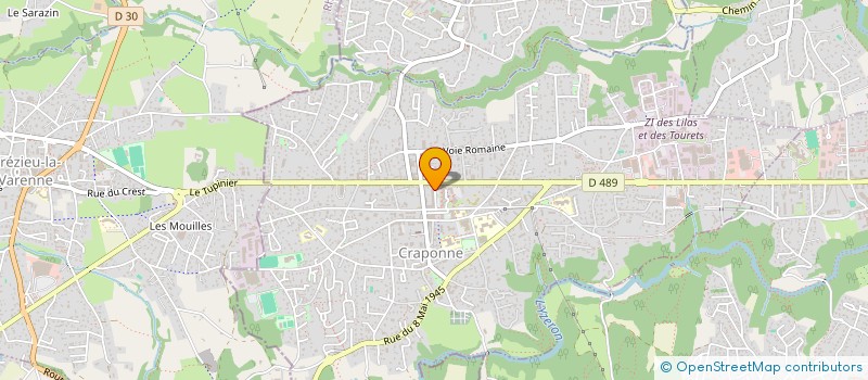 localisation de l'entreprise DOCTEUR BONACCORSI-HERMENTIER à CRAPONNE