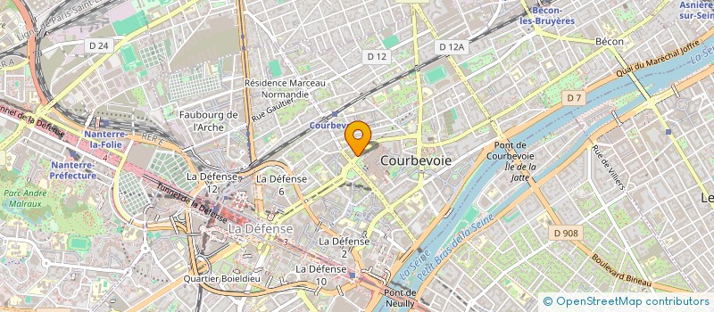 localisation de l'entreprise DOCTEUR BOUKILI à COURBEVOIE
