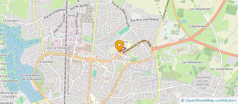 localisation de l'entreprise DOCTEUR BOULET  LES SABLES D'OLONNE