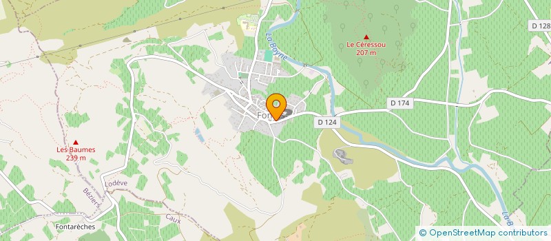 localisation de l'entreprise DOCTEUR BRUN VALERIE  FONTES