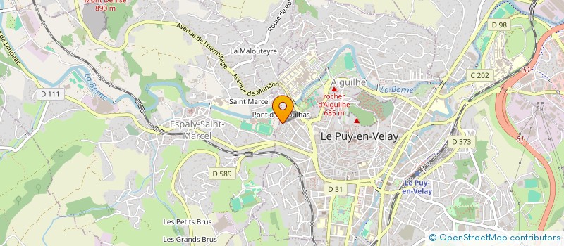 localisation de l'entreprise DOCTEUR CATHERINE BACHER, PEDIATRIE  LE PUY-EN-VELAY