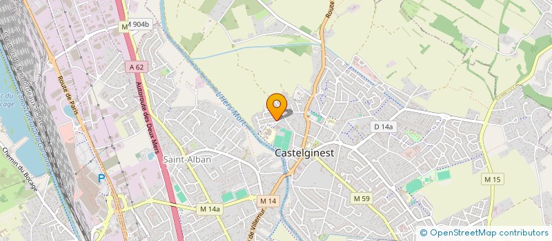 localisation de l'entreprise DOCTEUR CECILE THIRY à CASTELGINEST