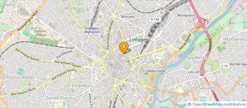 localisation de l'entreprise DOCTEUR CHARLES BERNARD à LIMOGES