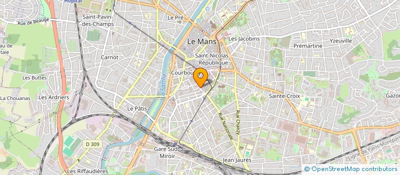 localisation de l'entreprise DOCTEUR CHERIF MEHDI  LE MANS