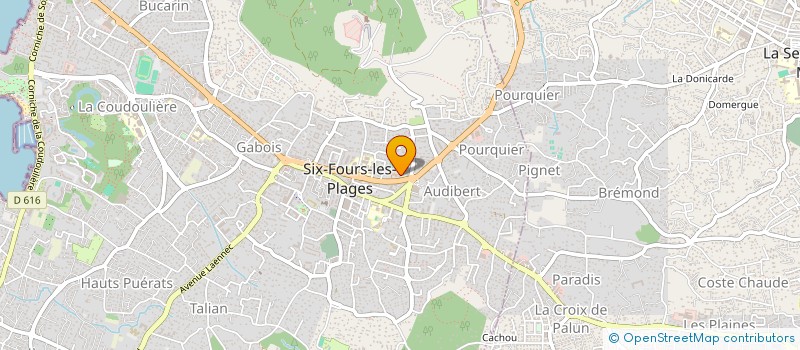 localisation de l'entreprise DOCTEUR CHEVRIAUX à SIX-FOURS-LES-PLAGES