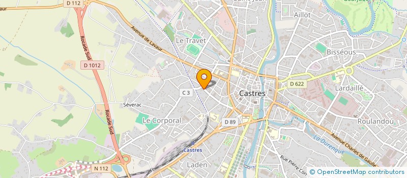 localisation de l'entreprise DOCTEUR CLAUDIU STINEA  CASTRES