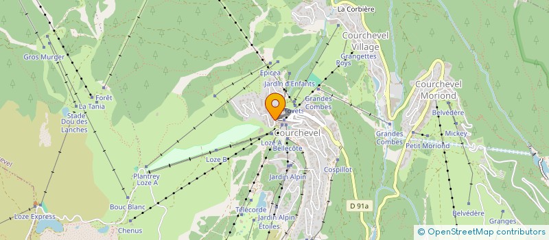 localisation de l'entreprise DOCTEUR CYRIL DUCROS à COURCHEVEL